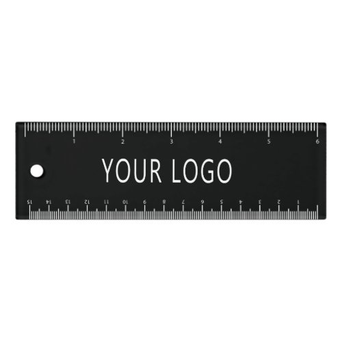 Customizable Black Business Company Logo Modern Ruler