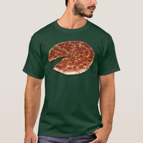 Customizable Black  Dark Pizza T_shirt Front
