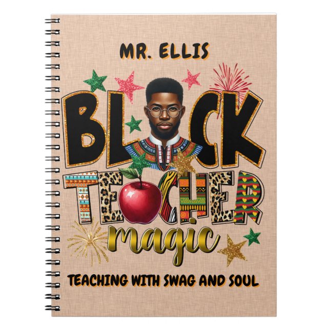 Customizable Black Educator Journal (Front)