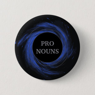 Customizable Black Hole Gendervoid Pronouns Button