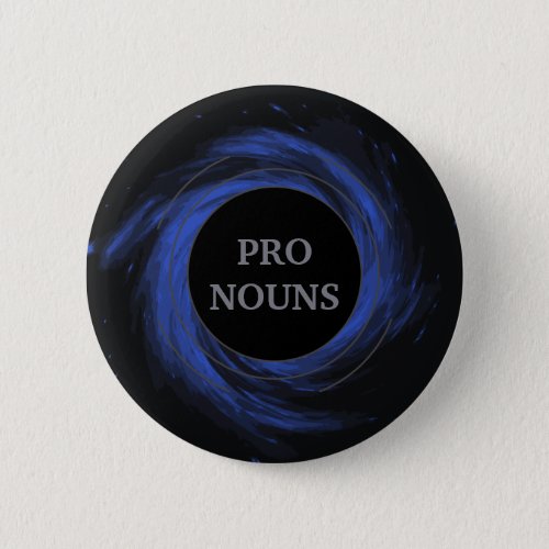 Customizable Black Hole Gendervoid Pronouns Button