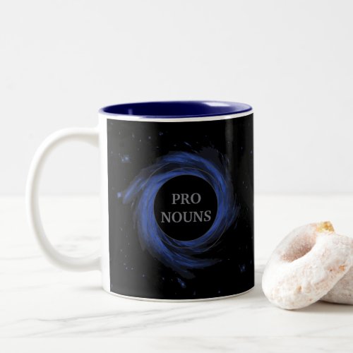 Customizable Black Hole Gendervoid Pronouns Two_Tone Coffee Mug