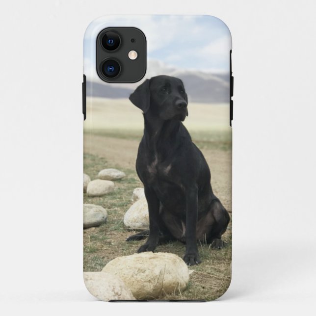 Customizable Black Labrador Retriever Case-Mate iPhone Case (Back)