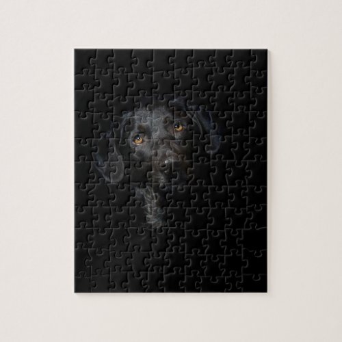 Customizable Black Labrador Retriever Jigsaw Puzzle