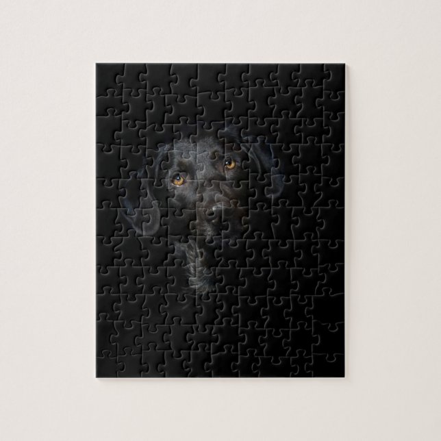 Customizable Black Labrador Retriever Jigsaw Puzzle (Vertical)