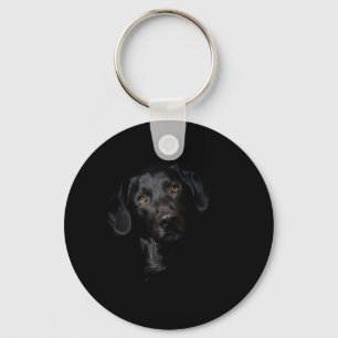 Customizable Black Labrador Retriever Keychain