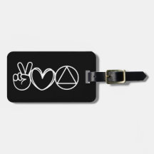 Customizable Black Peace Love Serenity