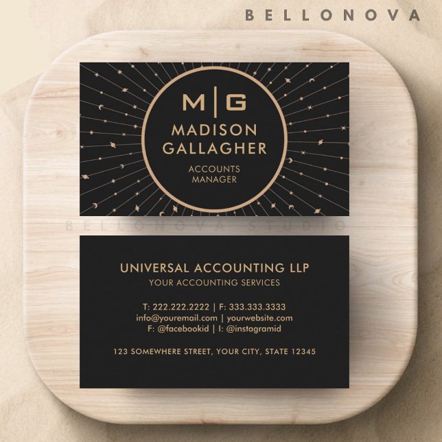 Customizable Black Space Cosmos Professional  Business Card (Customizable Black Space Cosmos Professional Business Card)