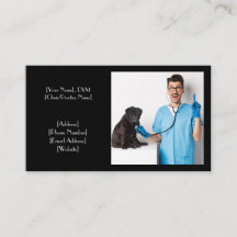 Customizable Black Veterinarian