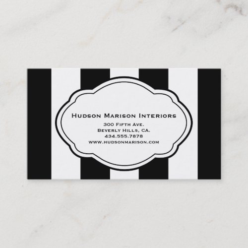 Customizable Black &amp; White Business Card