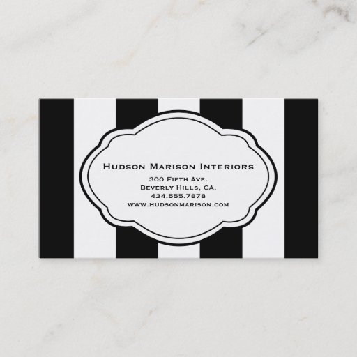 Customizable Customizable Black &amp; White Business Card