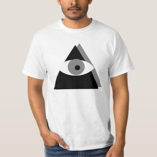 CUSTOMIZABLE Black  White Illuminati T_Shirt