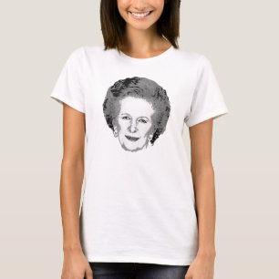 Customizable Black & White Margaret Thatcher Shirt