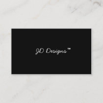 Customizable Black & White Monogram Business Cards