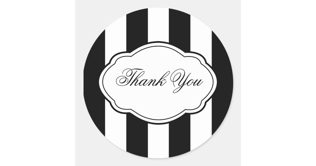 Customizable Black & White Sticker Label | Zazzle.com