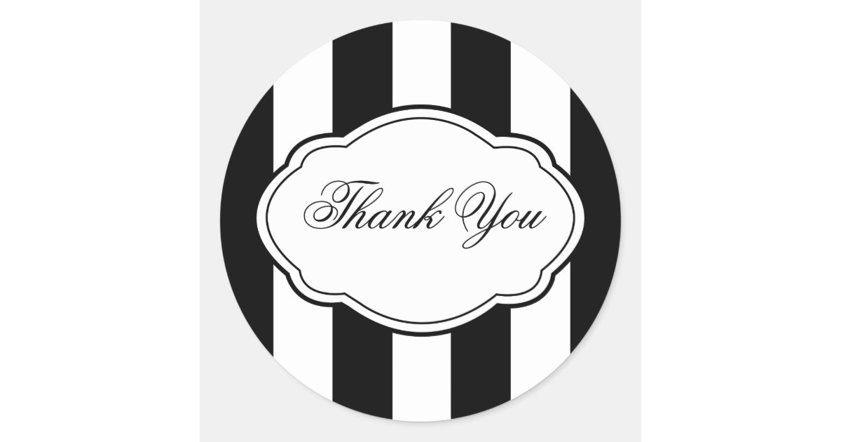 Customizable Black & White Sticker Label | Zazzle.com