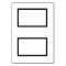 Customizable Black & White Tented Name Place Card