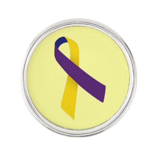 Customizable Bladder Cancer Lapel Pin (Front)