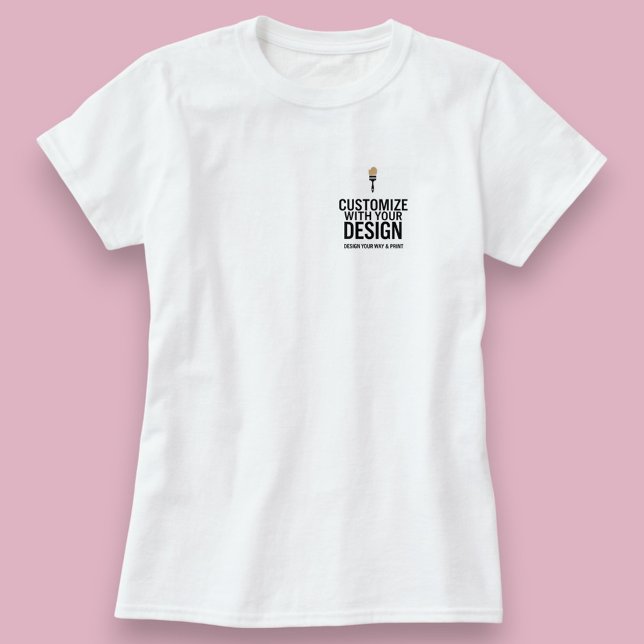 Customizable Blank Business Corporate Simple  T-Shirt (Creator Uploaded)