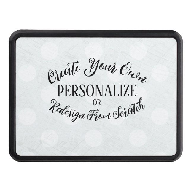 Customizable Blank - Create Your Own Hitch Cover (Front)