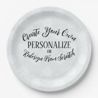 Customizable Blank - Create Your Own Paper Plates