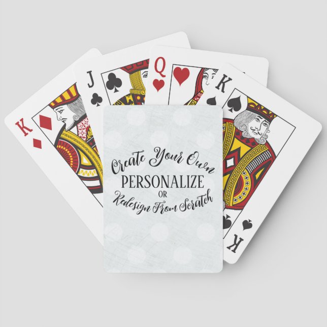 Customizable Blank - Create Your Own Poker Cards (Back)