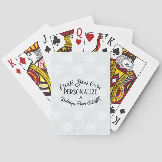 Customizable Blank - Create Your Own Poker Cards (Back)