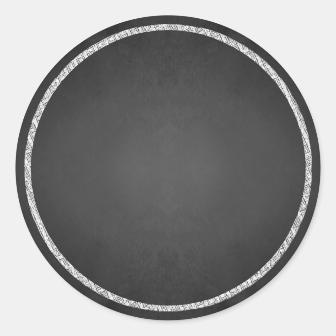 Customizable Blank Faux Chalkboard Stickers Zazzle