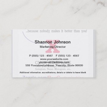 Customizable Blank Gift Template Business Card by bestcustomizables at Zazzle