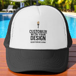 Customizable Blank Promotional Custom Company Trucker Hat<br><div class="desc">Promote your brand in style with this Customizable Blank Promotional Company Trucker Hat. Designed for comfort and visibility, this classic hat features a mesh back for breathability and a structured front panel perfect for adding your logo, slogan, or company name. Ideal for giveaways, team uniforms, trade shows, and outdoor events,...</div>