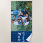 Customizable Blessed Family Photo  Beach Towel