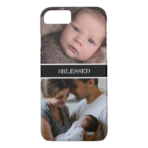 Customizable Blessed Family Photo Phone 87 Case iPhone 87 Case