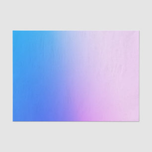 Customizable Blue and Pink Gradient Tissue Paper