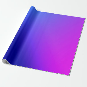 Customizable Blue and Purple Gradient Wrapping Paper