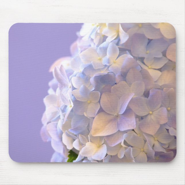 Customizable Blue Hydrangea Mousepad (Front)