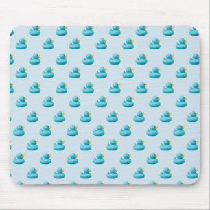 Customizable Blue Rubber Ducks by storeman Mouse Pad