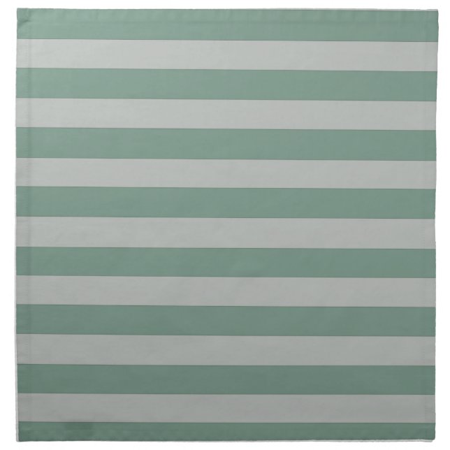 Customizable Blue Stripes Cloth Napkin (Front)