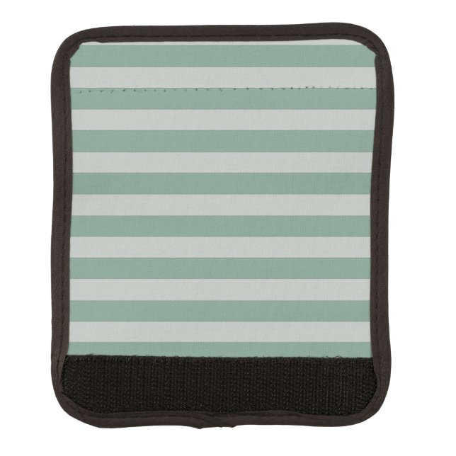 Customizable Blue Stripes Luggage Handle Wrap (Front)