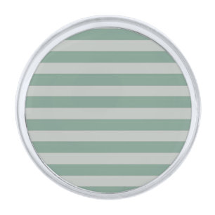 Customizable Blue Stripes Silver Finish Lapel Pin