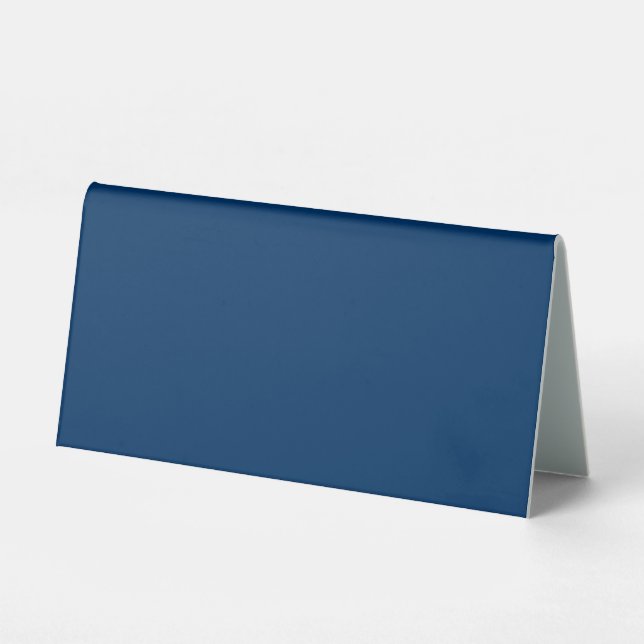 Customizable Blue Table Tent Sign (Front)