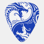 Customizable Blue Yin Yang Dragons Guitar Pick at Zazzle