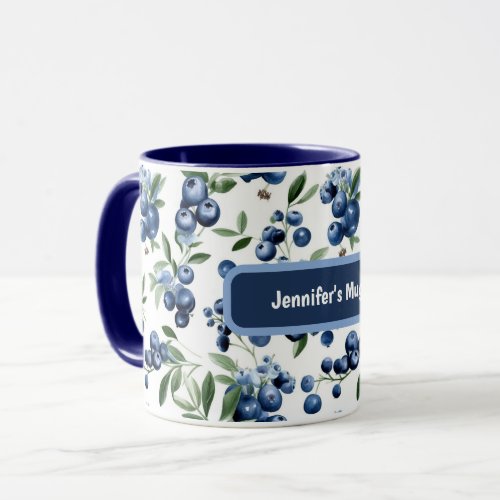 Customizable Blueberry Mug