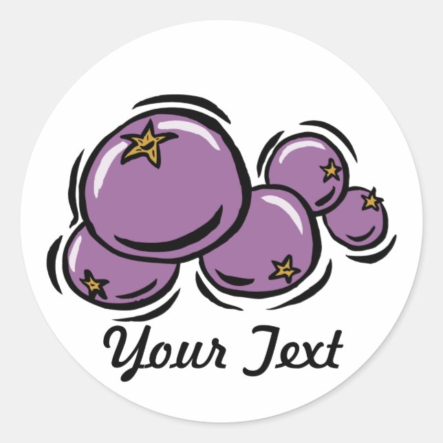 Customizable Blueberry Sticker (LIGHT) (Front)