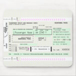 Customizable Boarding Pass Airline Ticket Mouse Pad at Zazzle