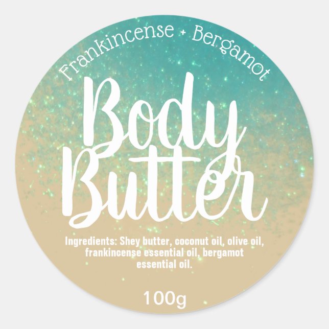 Customizable Body Butter Label (Front)
