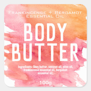 Customizable Body Butter Label