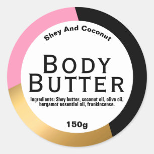 Customizable Body Butter Label