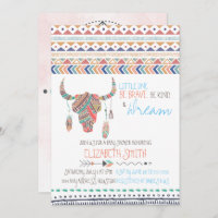 Customizable Boho Baby Shower Invitation