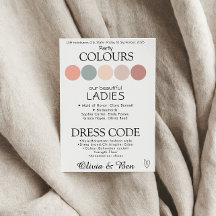 Customizable Boho Coastal Wedding Dress Code
