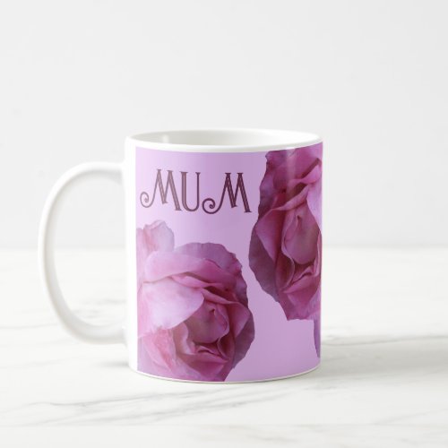 Customizable boho pink rose Mothers Day gift  Coffee Mug